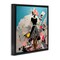 Stupell Industries Surreal Collage Woman Framed Floater Canvas Wall Art Design by Irena Orlov